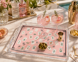Acrylic Vanity Tray, Mahjong Pink Lotus - view 04