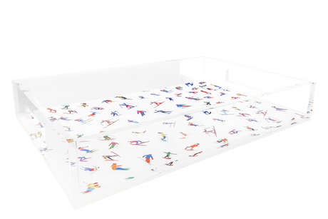 Acrylic Vanity Tray, Let's Ski - view 05