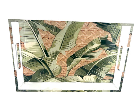 Acrylic Vanity Tray, Tropical Palms - view 04