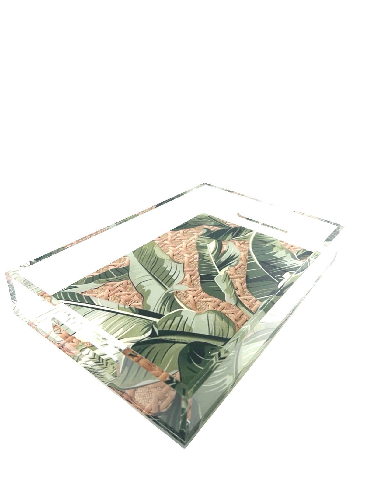 Acrylic Vanity Tray, Tropical Palms - view 05