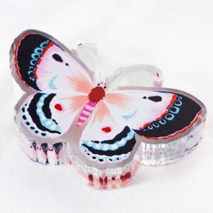 Acrylic Napkin Weight, Pink Butterfly