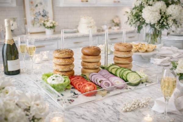 Bagel Charcuterie Tray, Butterfly