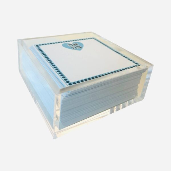 Paper in Acrylic Holder, Aqua Ahava