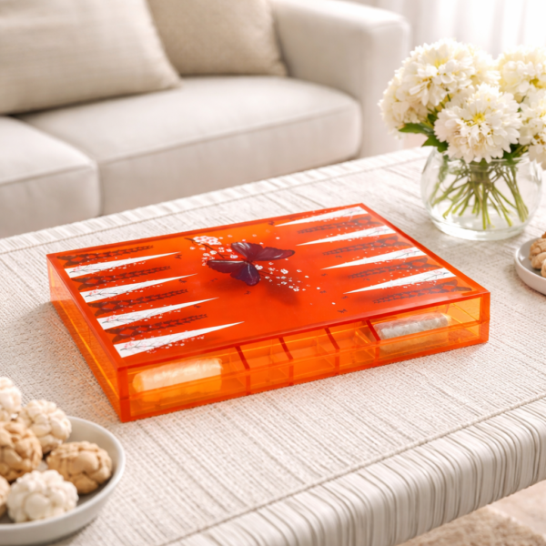 Game, Backgammon, Orange Butterfly