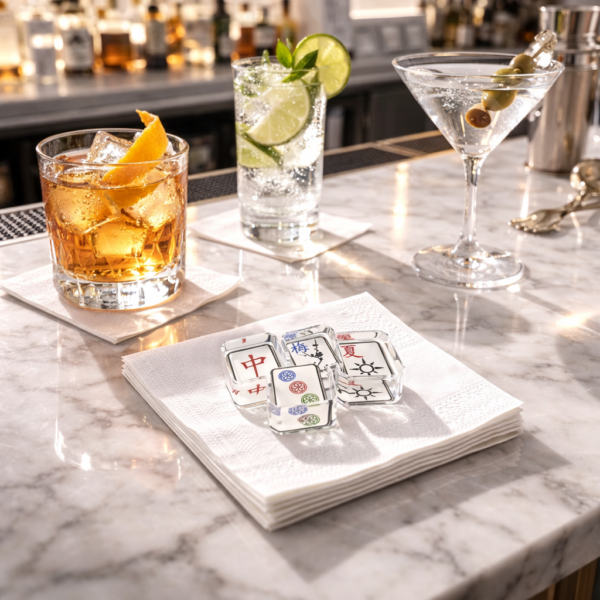 Acrylic Napkin Weight, Mahjong