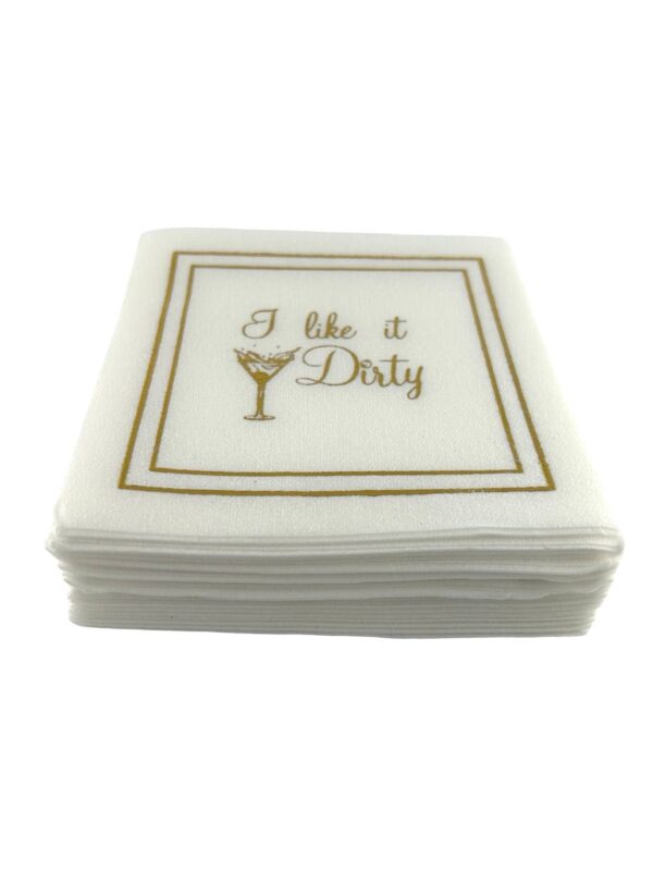 Linen-Feel Cocktail Napkins, Dirty