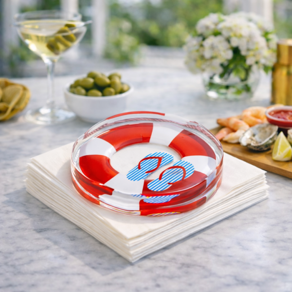 Acrylic Napkin Weight, Lifesaver