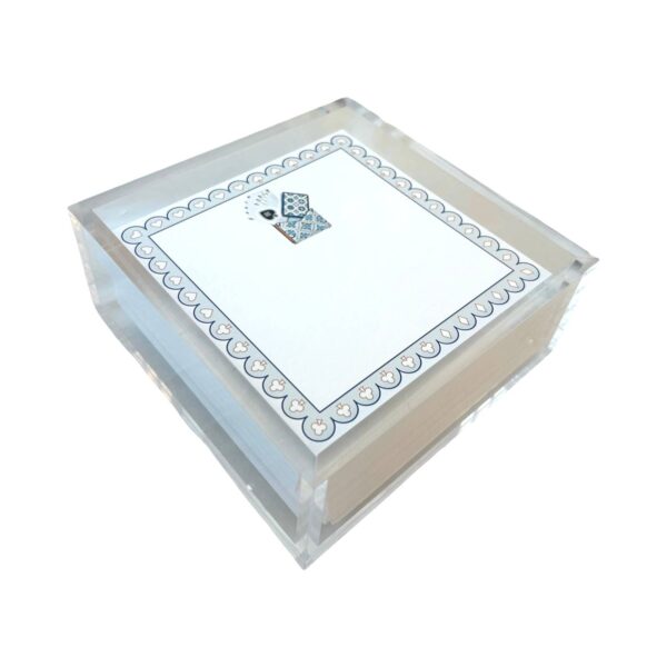 Paper in Acrylic Holder, Card Game