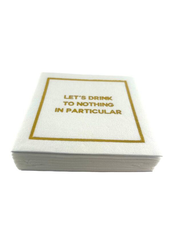 Linen-Feel Cocktail Napkins, Let's Drink