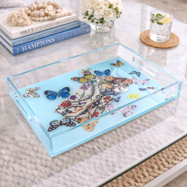 Acrylic Vanity Tray, Take Flight
