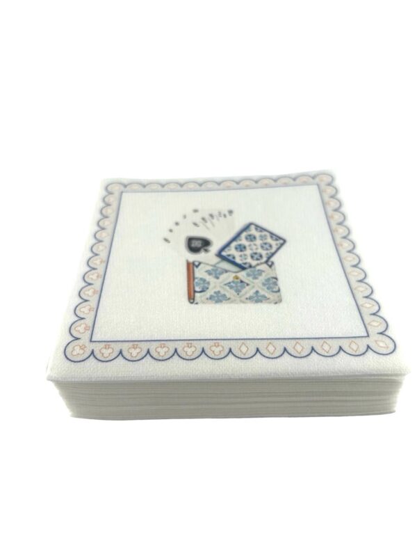 Linen-Feel Cocktail Napkins, Card Game