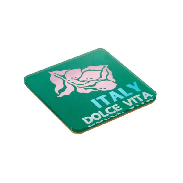 Acrylic Bon Voyage Coaster, Italy