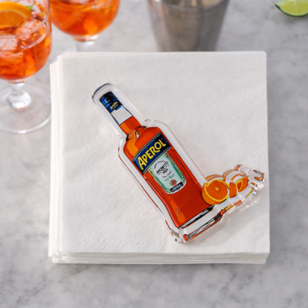 Acrylic Napkin Weight, Orange Cocktail