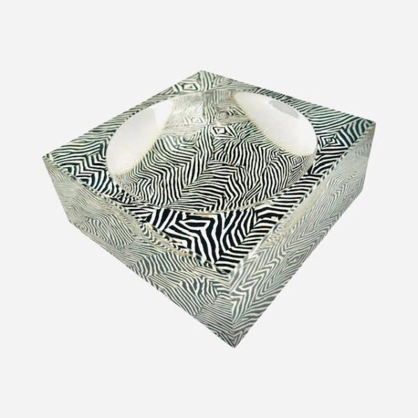Petit Acrylic Bowl,  Zebra Vibe