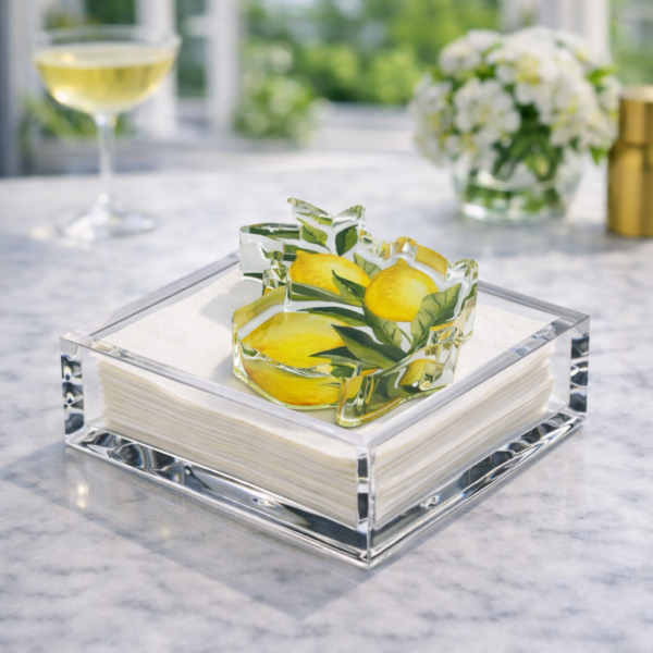 Acrylic Napkin Weight, Lemons