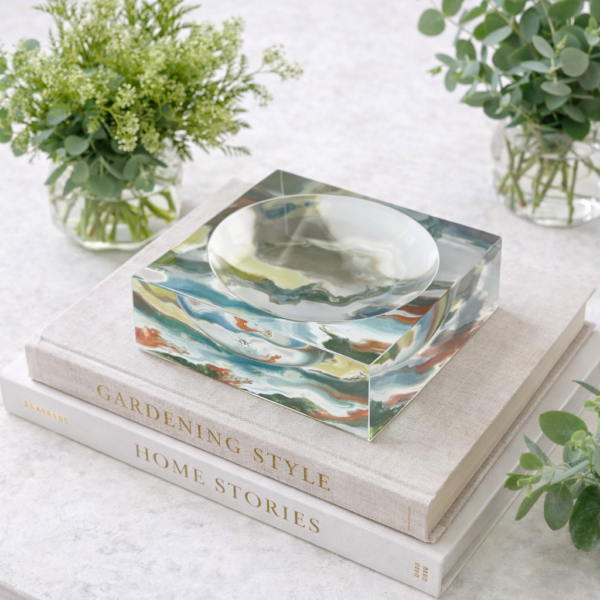 Petit Acrylic Bowl, Waves