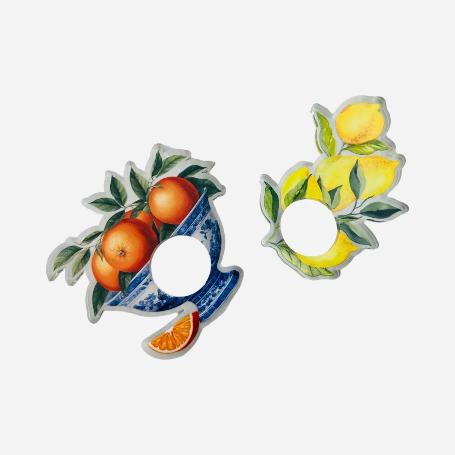 Acrylic Napkin Ring, Mandarin Set of 4 – Maven Home Acrylic Napkin Ring, Mandarin Set of 4 - 6