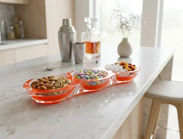 Graze Acrylic Bowl, Mandarin