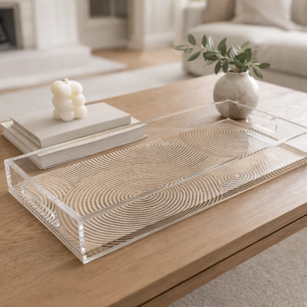 Acrylic Vanity Tray, Spiral – Maven Home Acrylic Vanity Tray, Spiral