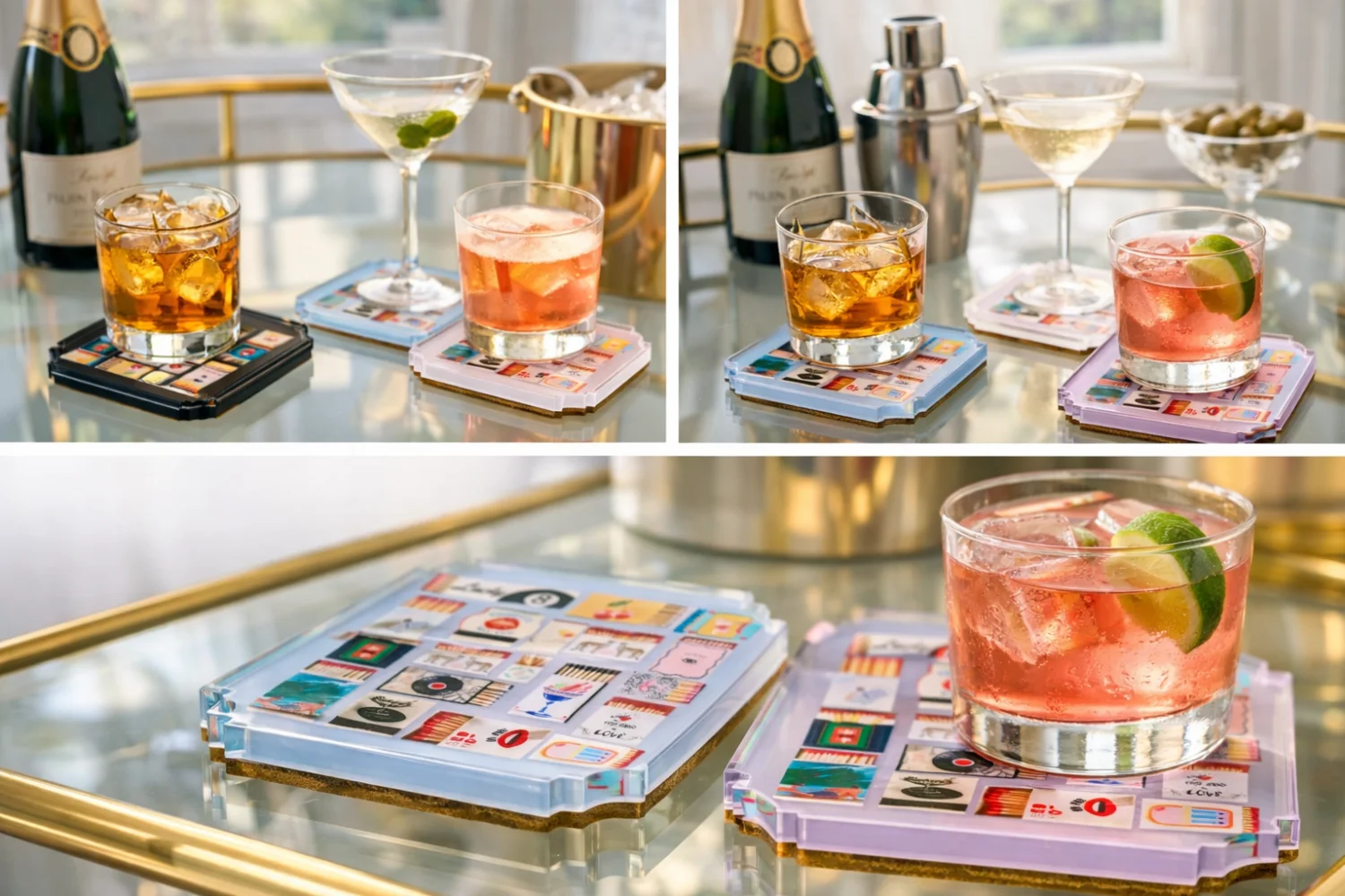 Boxed Coaster Set, Match Boxes – Maven Home Boxed Coaster Set, Match Boxes - 3
