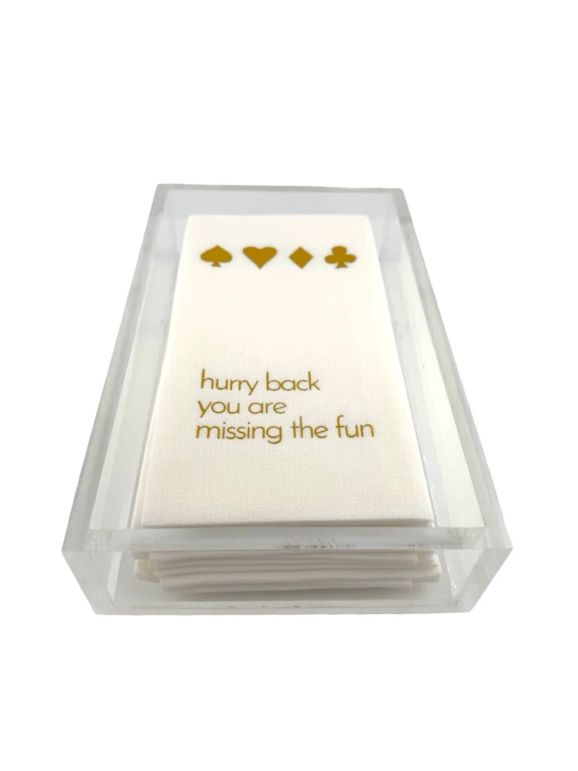 Guest Towel Napkins, Hurry Back Card Game – Maven Home Guest Towel Napkins, Hurry Back Card Game - 3