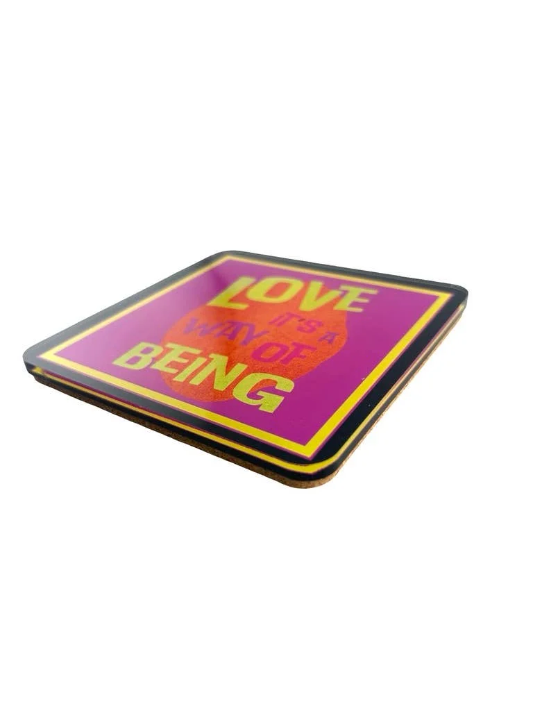 Acrylic Love Coaster, Love A Way of Being – Maven Home Acrylic Love Coaster, Love A Way of Being - 4