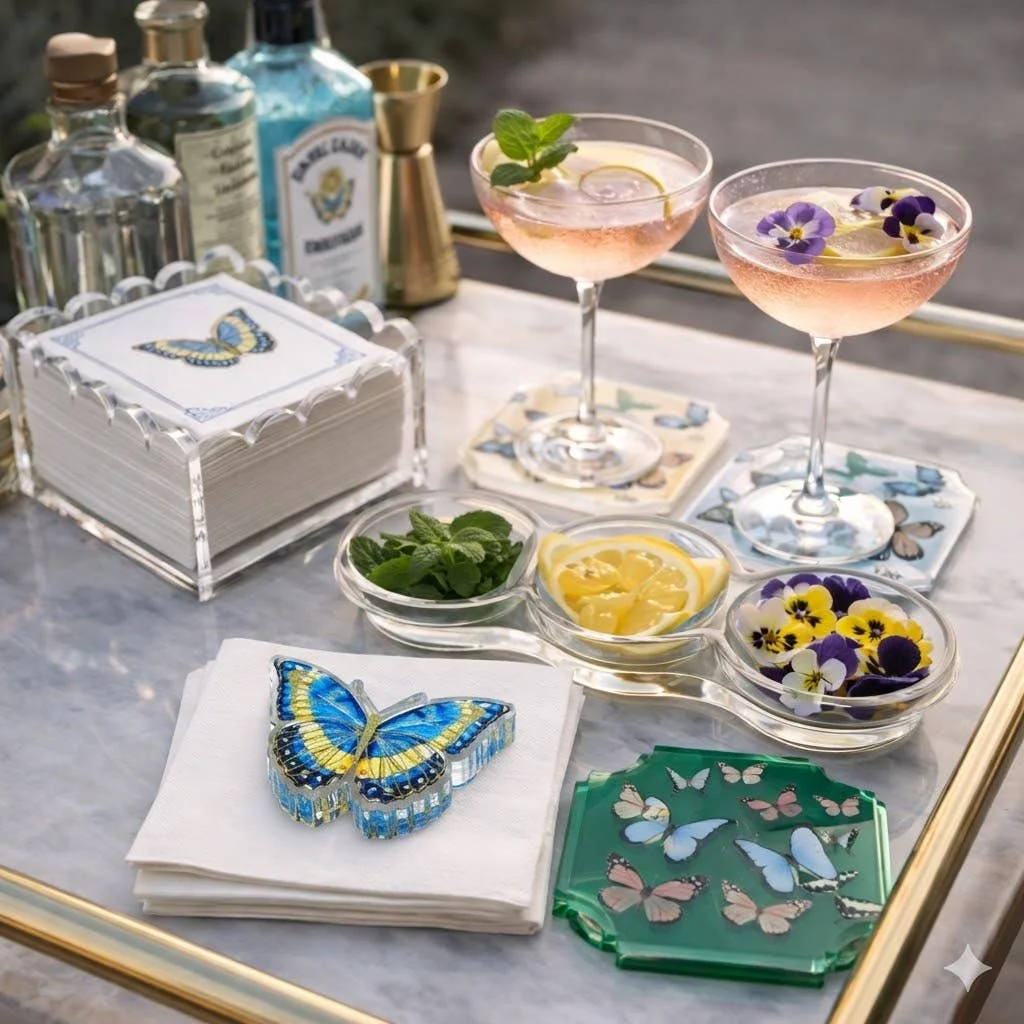 Boxed Coaster Set, Butterfly – Maven Home Boxed Coaster Set, Butterfly - 10