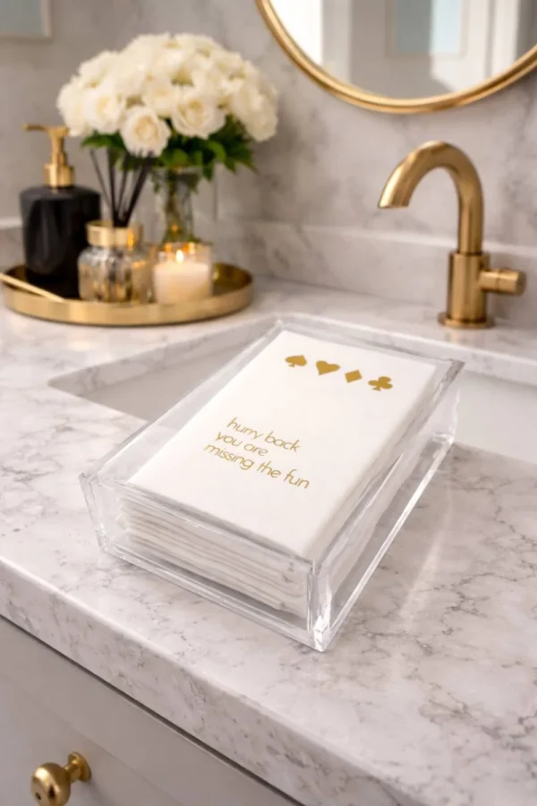 Guest Towel Napkins, Hurry Back Card Game