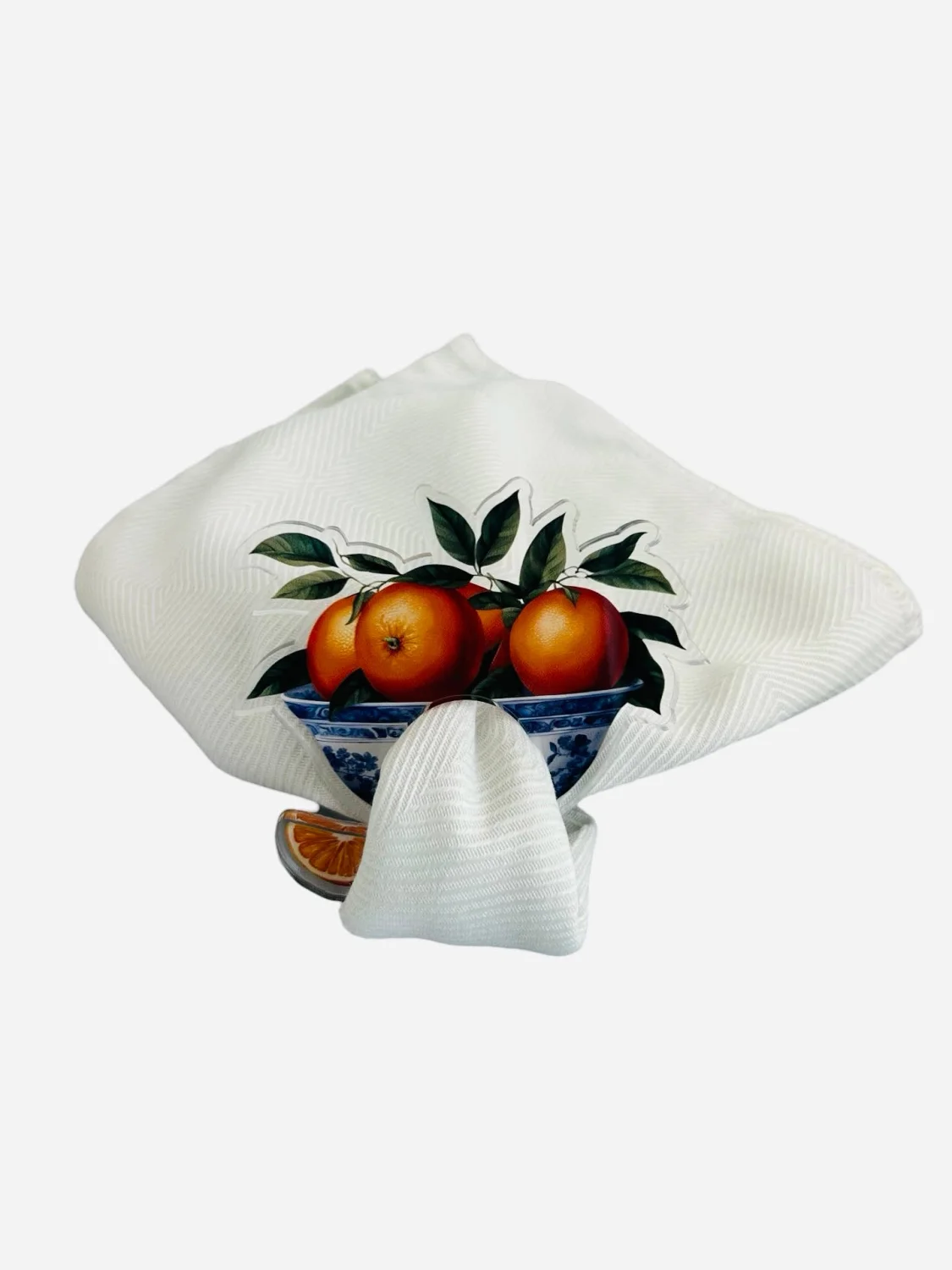 Acrylic Napkin Ring, Mandarin Set of 4 – Maven Home Acrylic Napkin Ring, Mandarin Set of 4 - 2