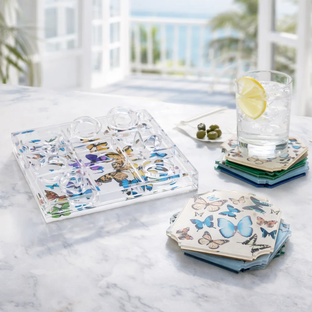 Boxed Coaster Set, Butterfly – Maven Home Boxed Coaster Set, Butterfly - 8