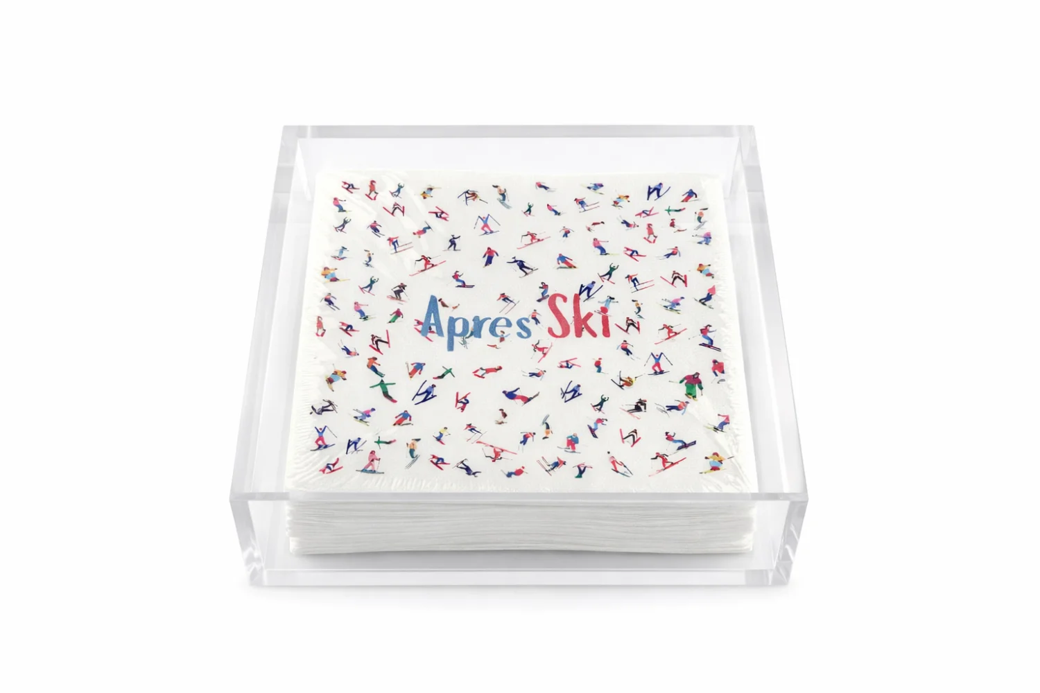 Linen-Feel Cocktail Napkins, Apres Ski – Maven Home Linen-Feel Cocktail Napkins, Apres Ski - 2