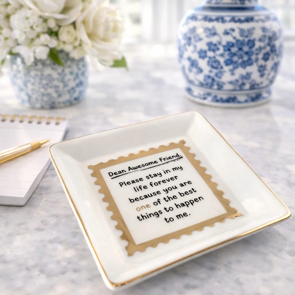 Trinket Dish, Dear Awesome Friend – Maven Home Trinket Dish, Dear Awesome Friend