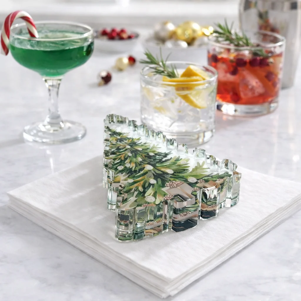Acrylic Napkin Weight, Christmas Tree – Maven Home Acrylic Napkin Weight, Christmas Tree