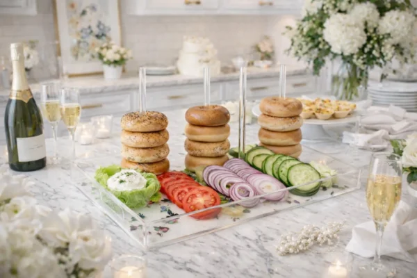 Bagel Charcuterie Tray, Butterfly