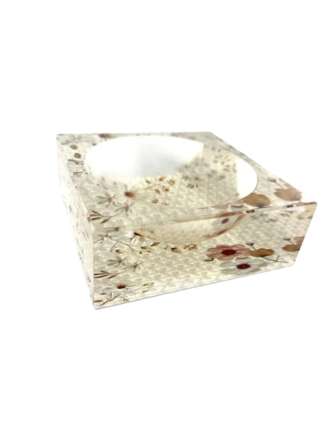 Petit Acrylic Bowl, Fleur – Maven Home Petit Acrylic Bowl, Fleur - 4