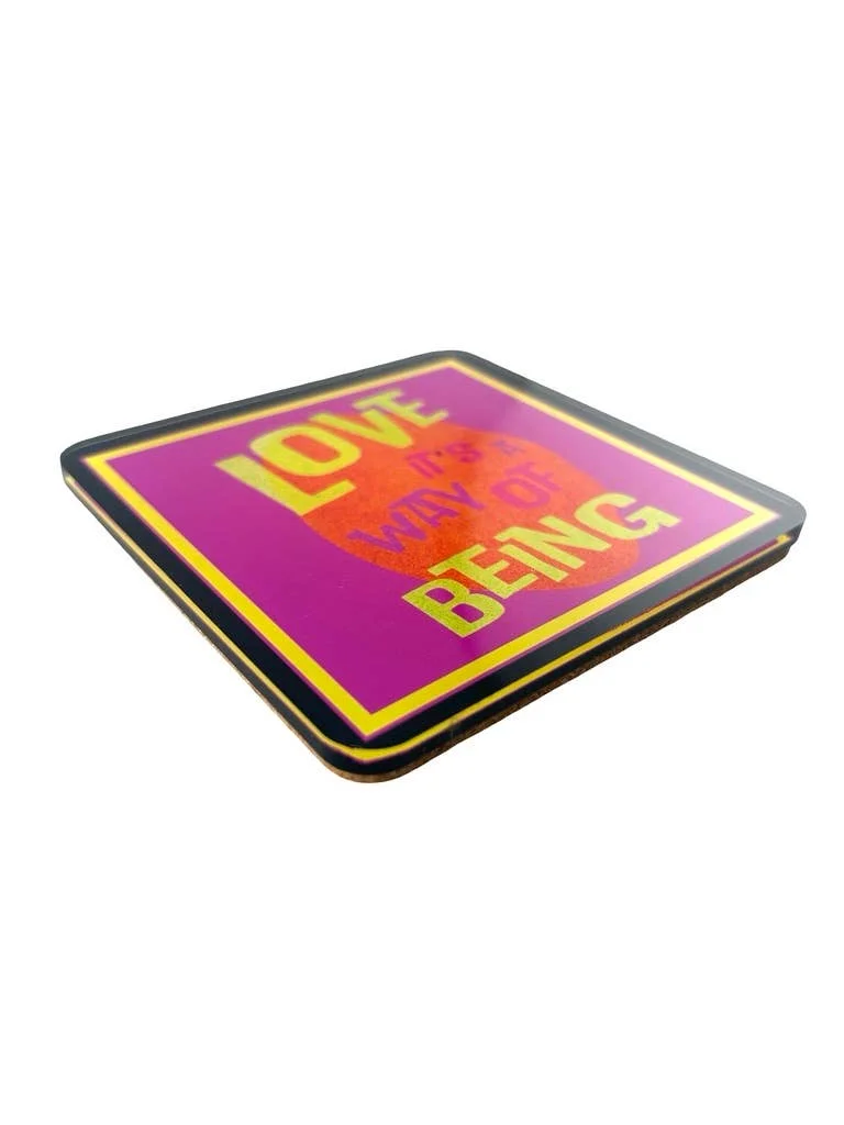 Acrylic Love Coaster, Love A Way of Being – Maven Home Acrylic Love Coaster, Love A Way of Being - 5