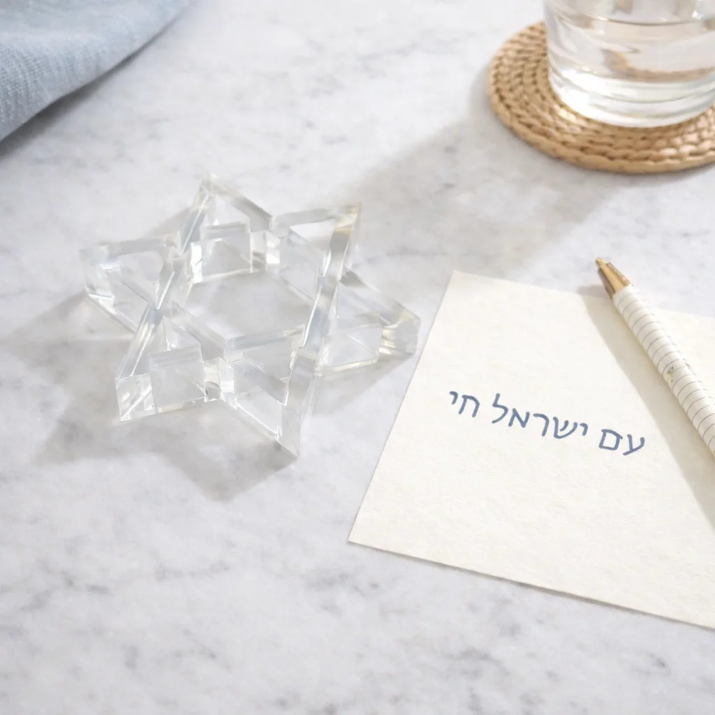Acrylic Napkin Weight, Clear Star of David – Maven Home Acrylic Napkin Weight, Clear Star of David - 2