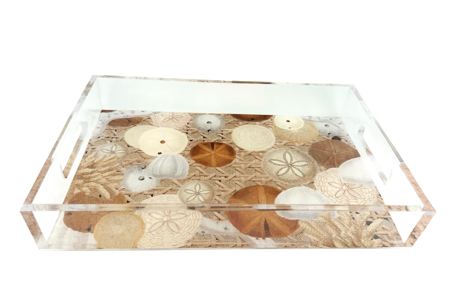 Acrylic Vanity Tray, Sand Dollar – Maven Home Acrylic Vanity Tray, Sand Dollar - 2