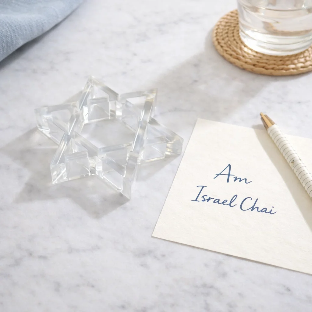 Acrylic Napkin Weight, Clear Star of David – Maven Home Acrylic Napkin Weight, Clear Star of David