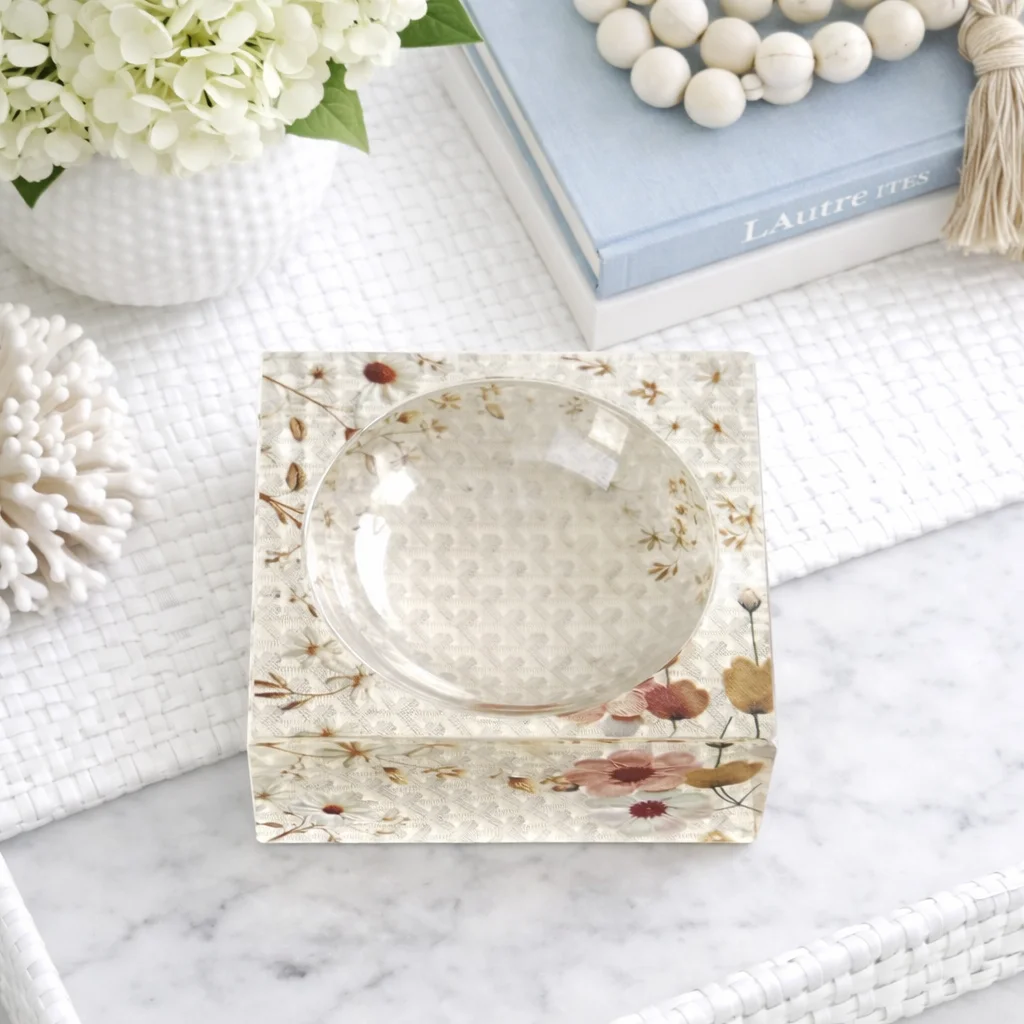 Petit Acrylic Bowl, Fleur – Maven Home Petit Acrylic Bowl, Fleur - 2