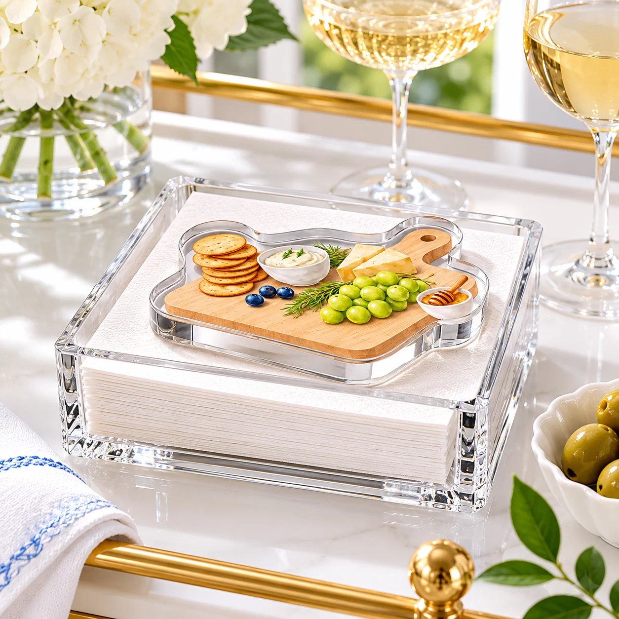 Acrylic Napkin Weight, Cheese Please – Maven Home Acrylic Napkin Weight, Cheese Please - 2