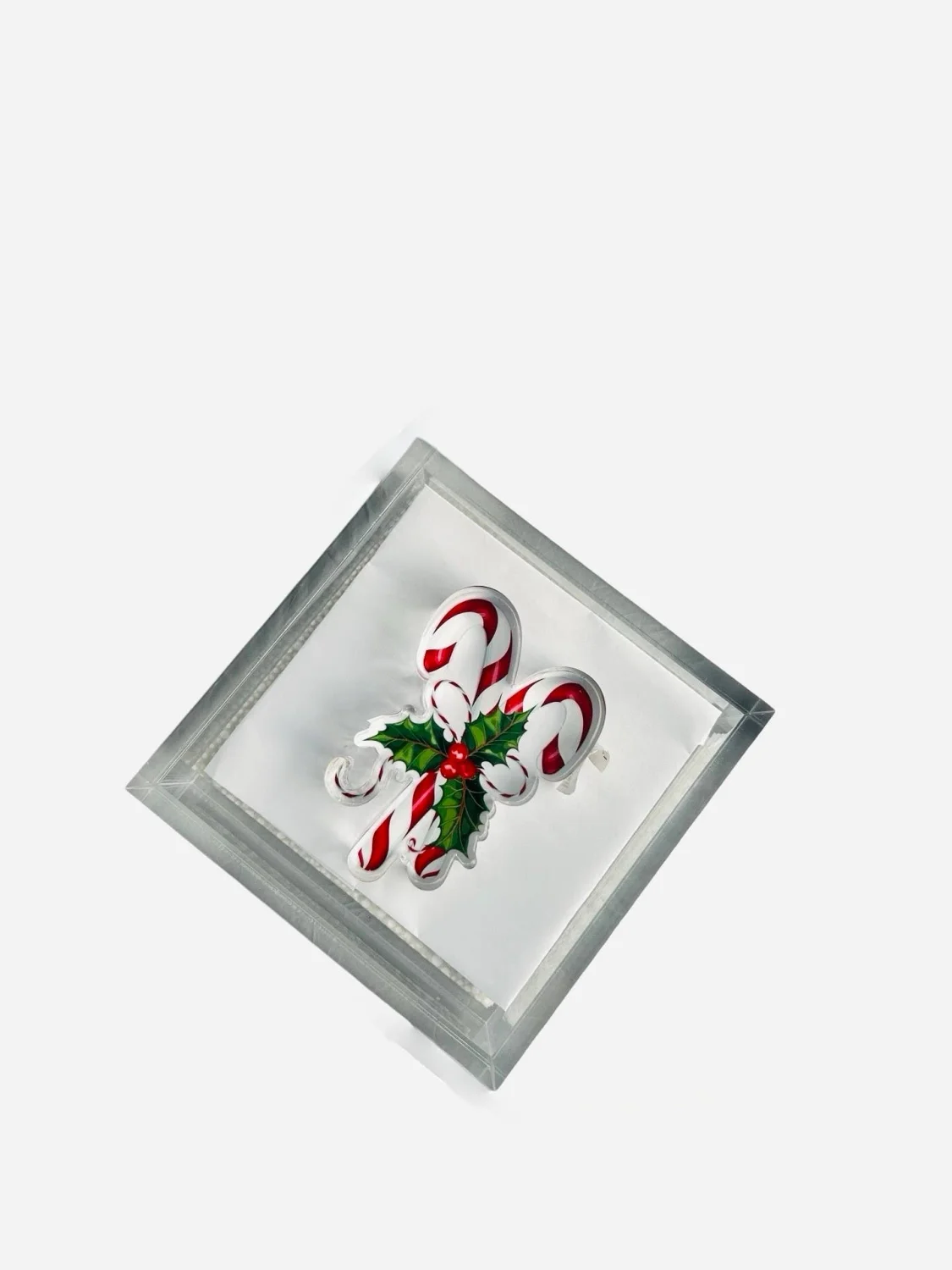 Acrylic Napkin Weight, Candy Cane – Maven Home Acrylic Napkin Weight, Candy Cane - 3