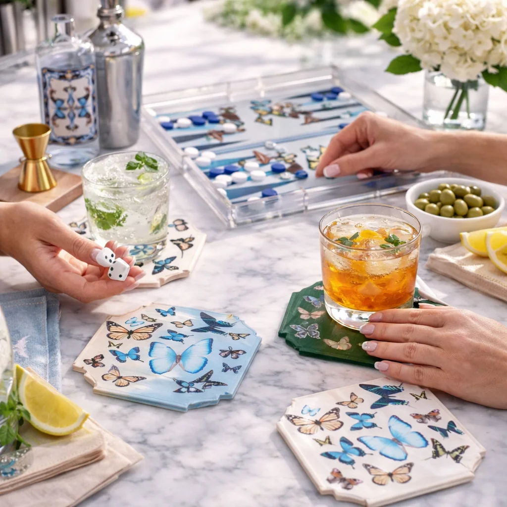 Boxed Coaster Set, Butterfly – Maven Home Boxed Coaster Set, Butterfly - 6
