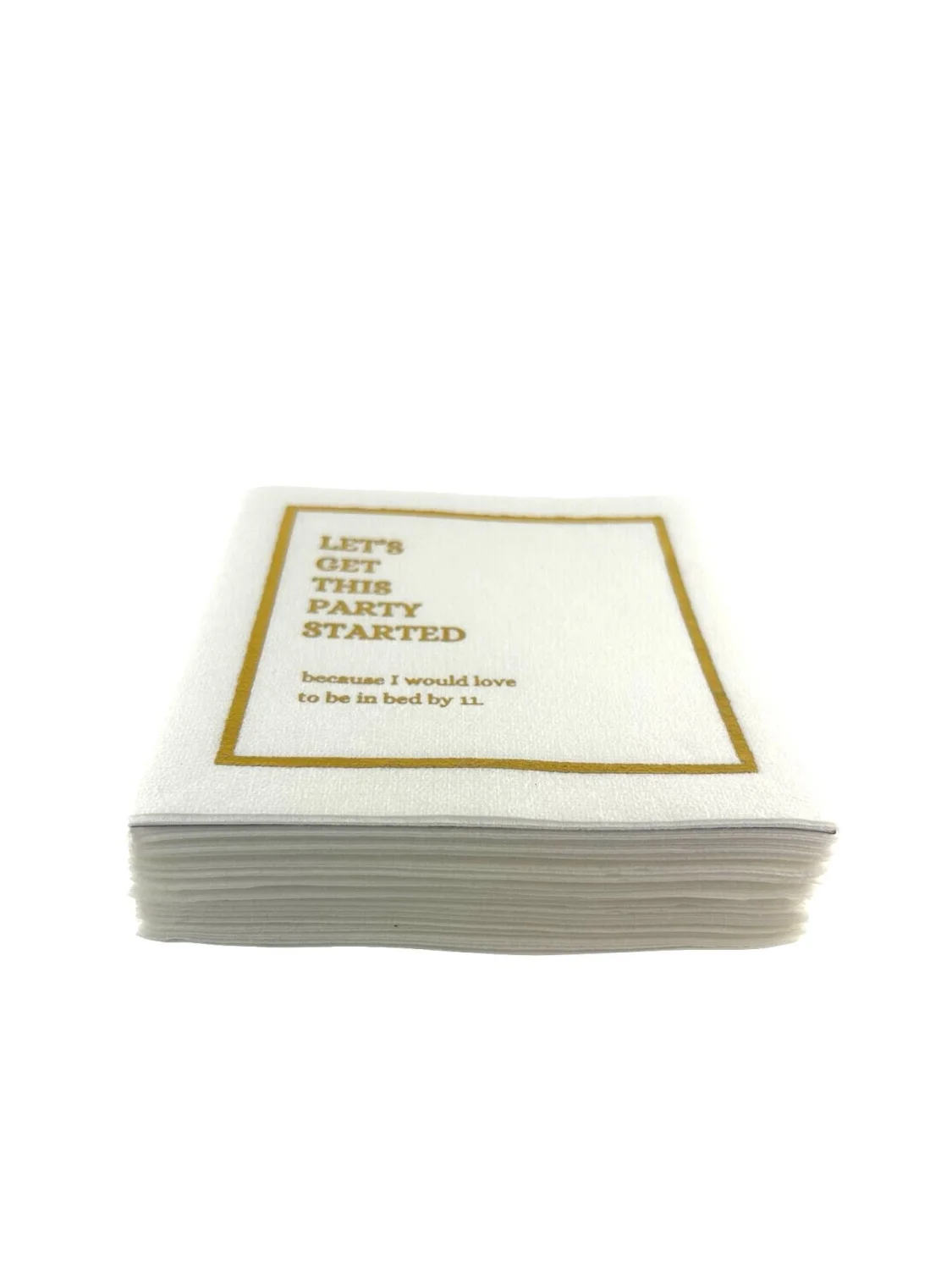 Linen-Feel Cocktail Napkins, Party Started – Maven Home Linen-Feel Cocktail Napkins, Party Started - 6
