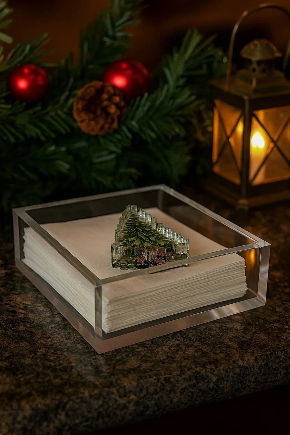 Acrylic Napkin Weight, Christmas Tree – Maven Home Acrylic Napkin Weight, Christmas Tree - 3
